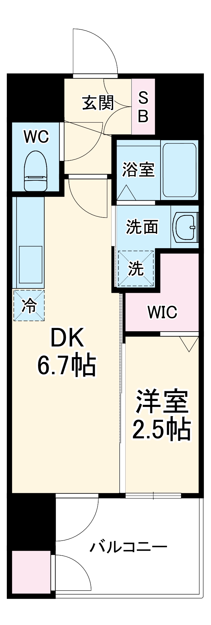 エステムコート名古屋サウスプレミオの間取り