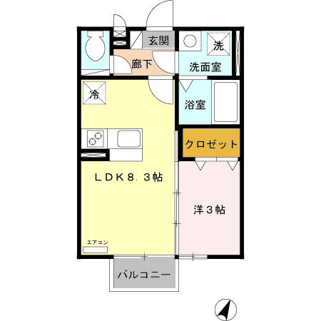 フロレスタ B棟の間取り