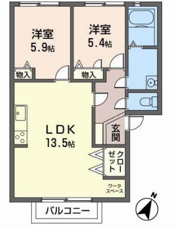 グリーンヒル半田の間取り