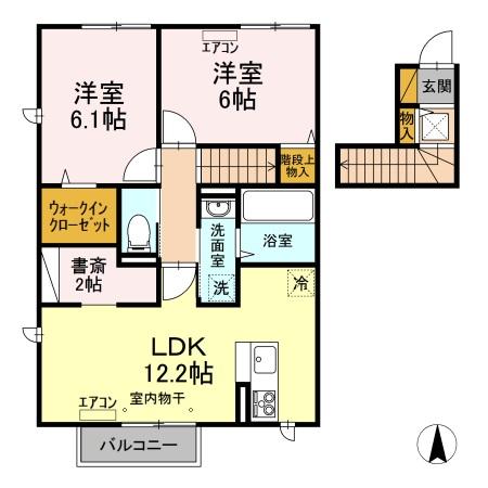 soavino(ソアヴィーノ) Aの間取り