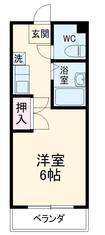 ブラウンアベニューカメタの間取り