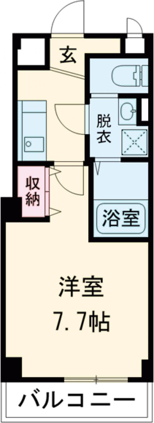 ハイネスコート・101号室の間取り