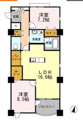 レジデンス柱の間取り