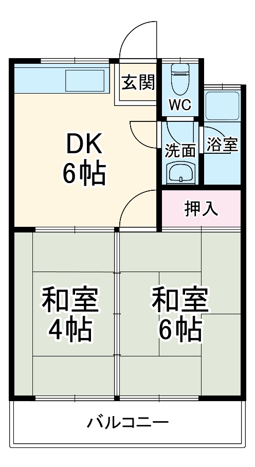 コーポ眞朝の間取り