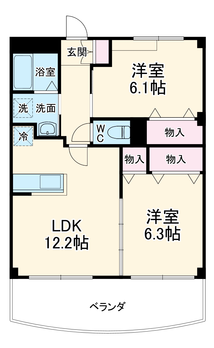 ブラウベルグの間取り