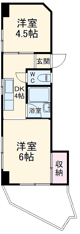 宝東新ハイツの間取り