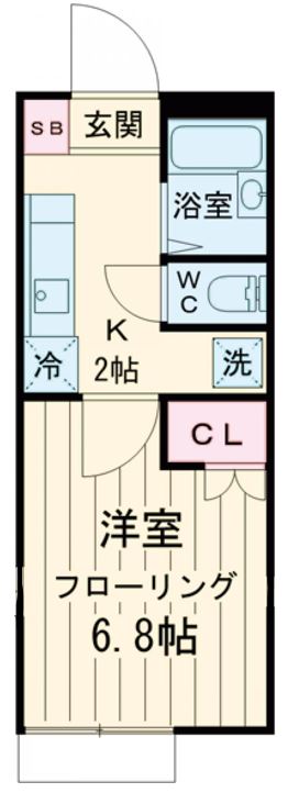 クレアーレ瑞江Ⅵの間取り