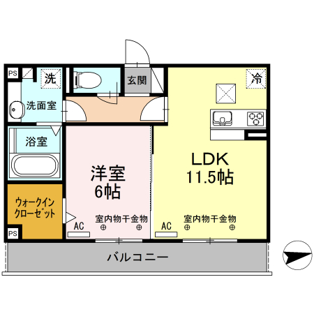 コンフィアンスの間取り