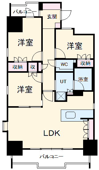 サンクレーア東山の間取り