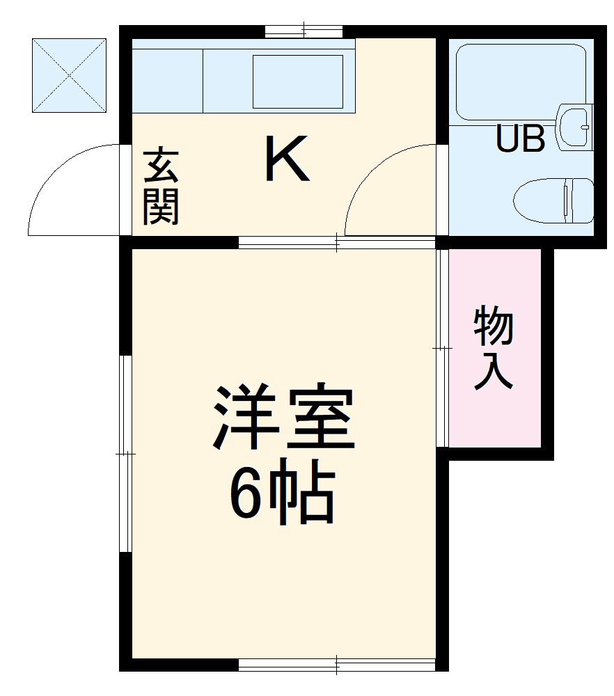 西山アパートA棟の間取り