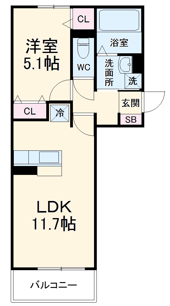 D-room富士松 の間取り