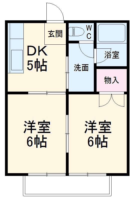 メゾン坂左右の間取り