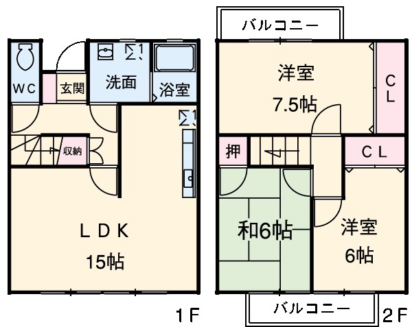 グランドール・ベルⅡの間取り