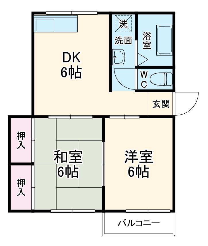 ソファレ小河原Cの間取り