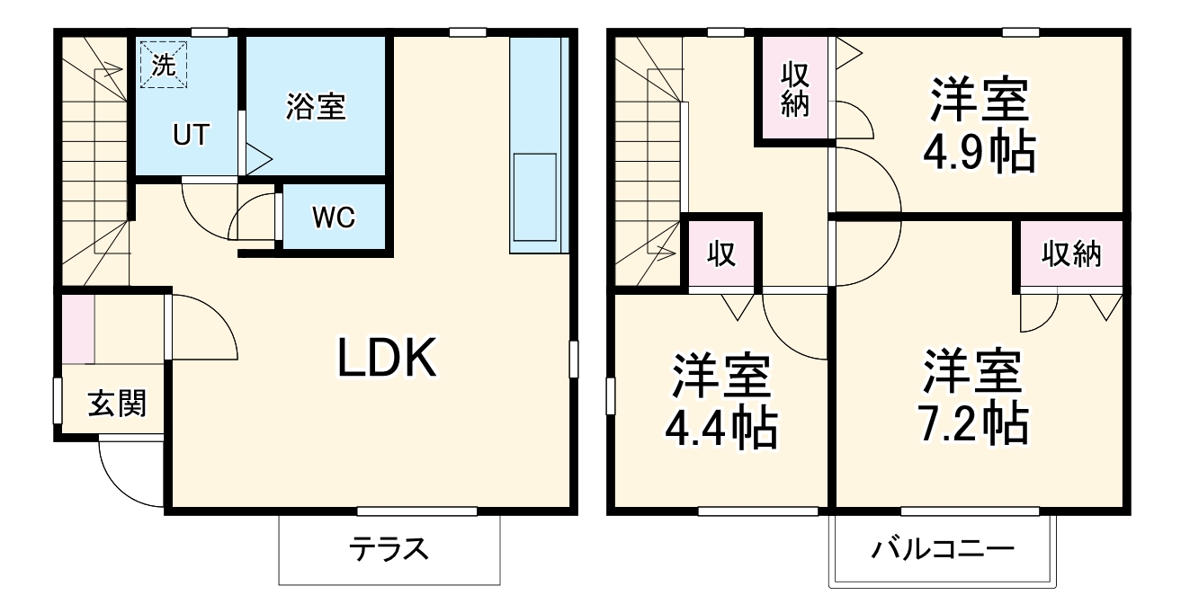 フォレストメゾン清里B棟の間取り