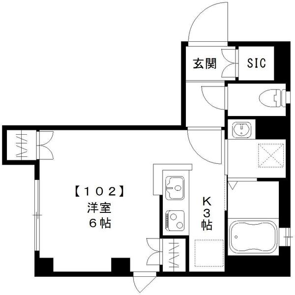 ディアマンテス新宿の間取り