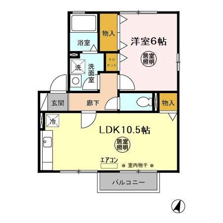 グリーンアレイ Bの間取り