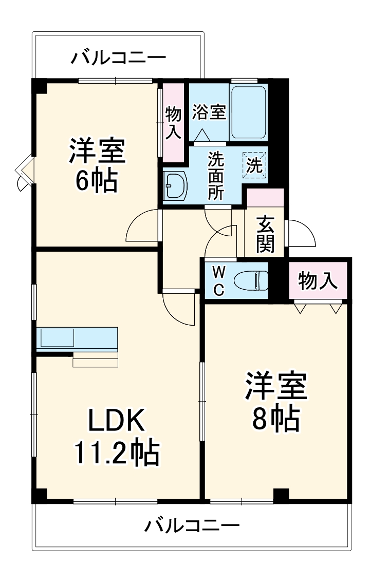 ベルサーチ真伝の間取り