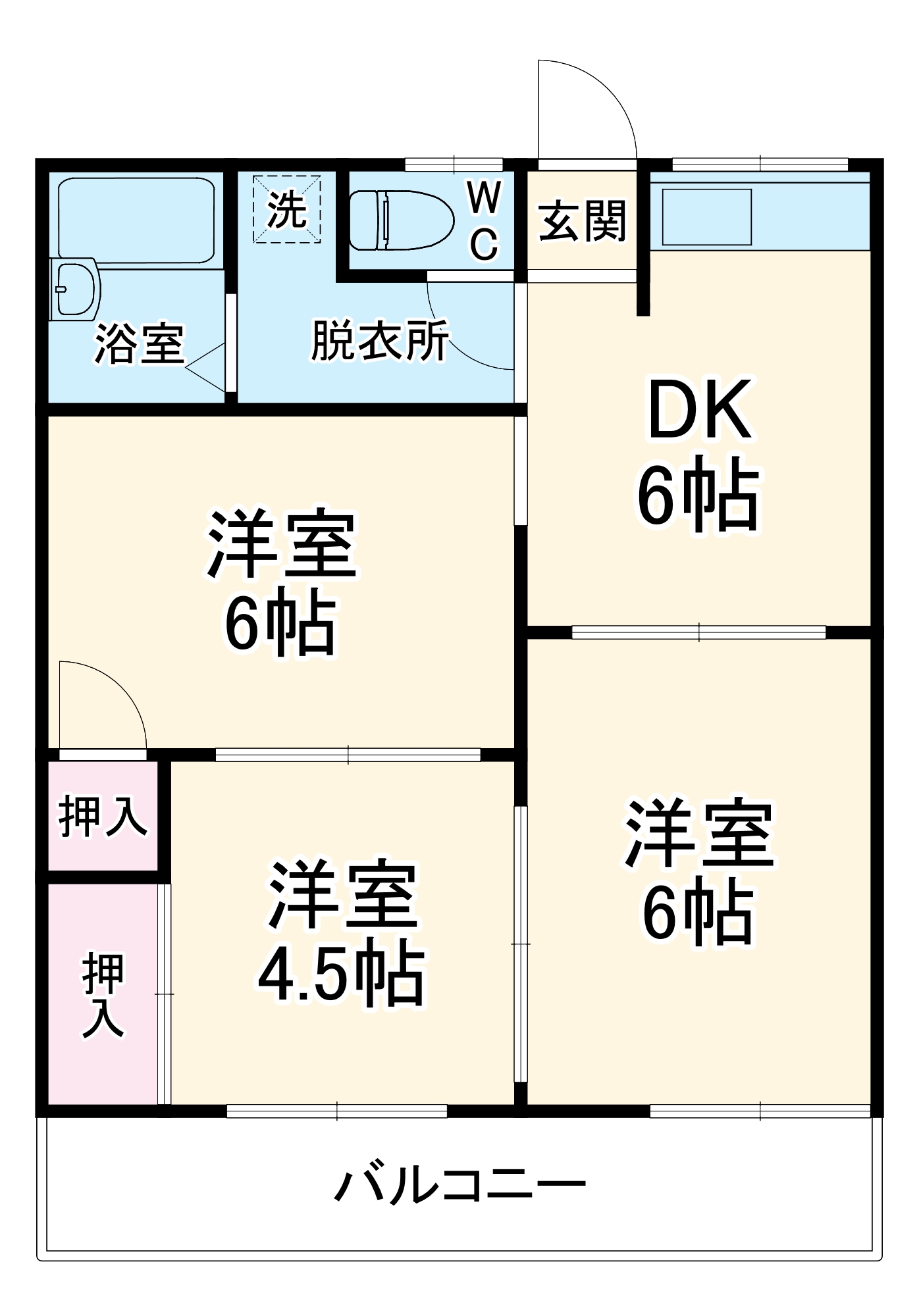 ファミールミヤコの間取り