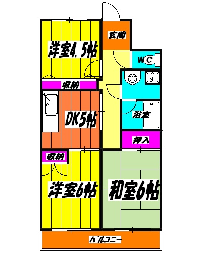 クレアンヌーブの間取り
