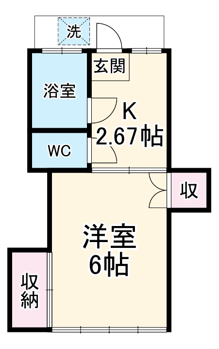 入江荘の間取り