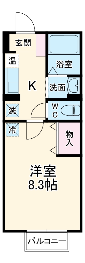 セジュール中瀬の間取り