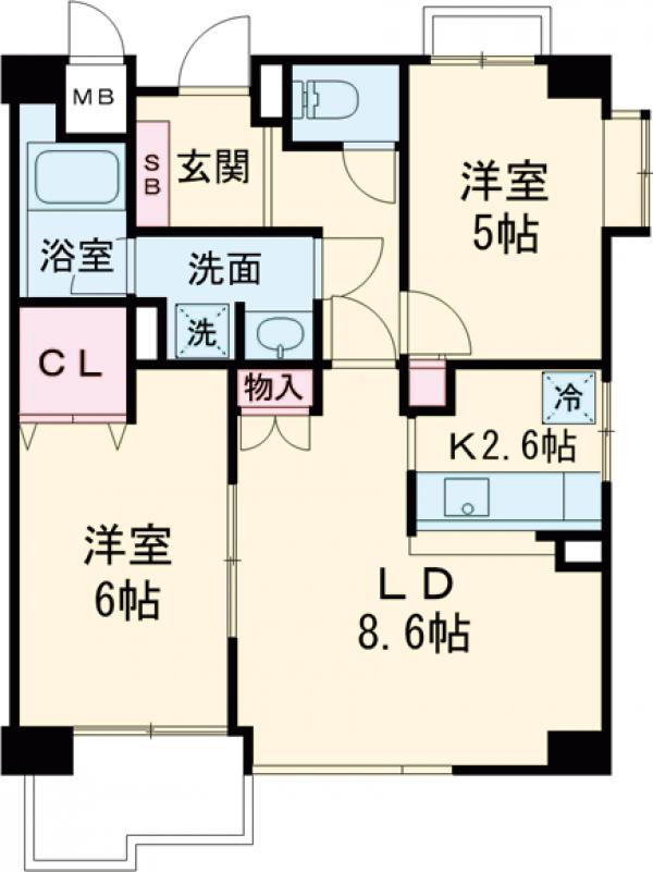 チュリス明大前の間取り