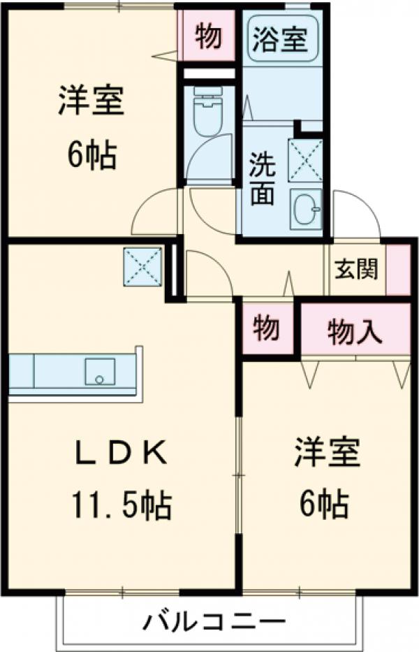 クレールの間取り