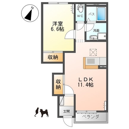 ジェム フォレストの間取り
