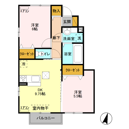 コンソラータ茂呂の間取り