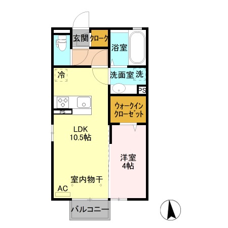 クレール・シェルの間取り