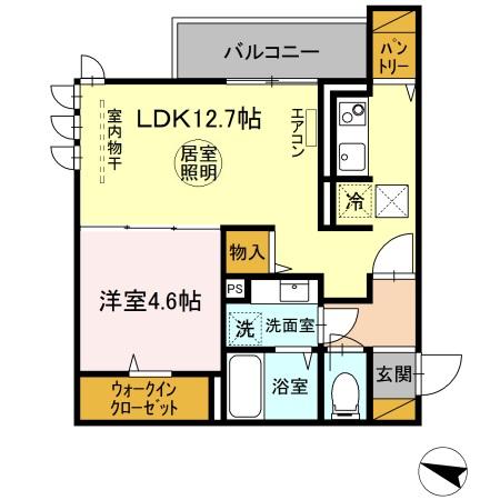 Felicidade（フェリシダージ）・110号室の間取り