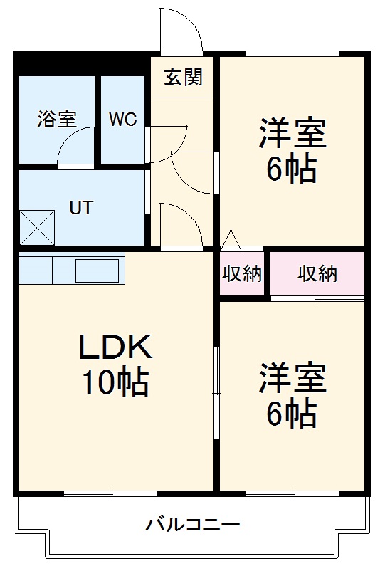 グランディー青塚の間取り