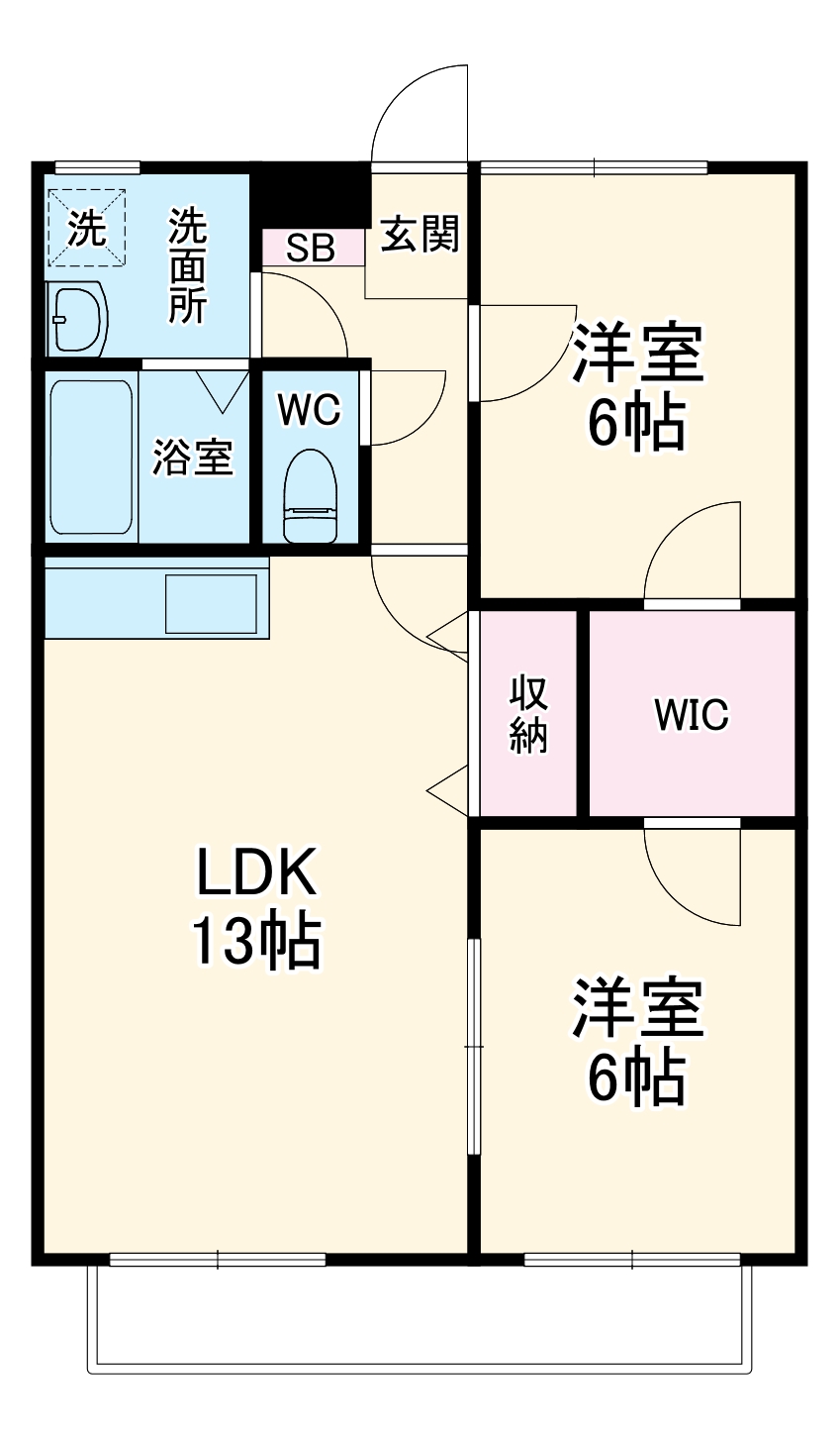 アリスト・ヴィラK A棟の間取り
