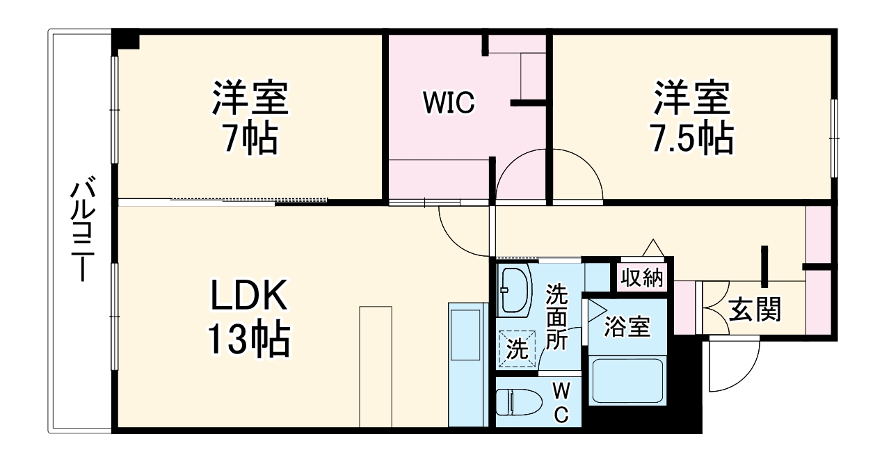 ピアニシキ徳川の間取り