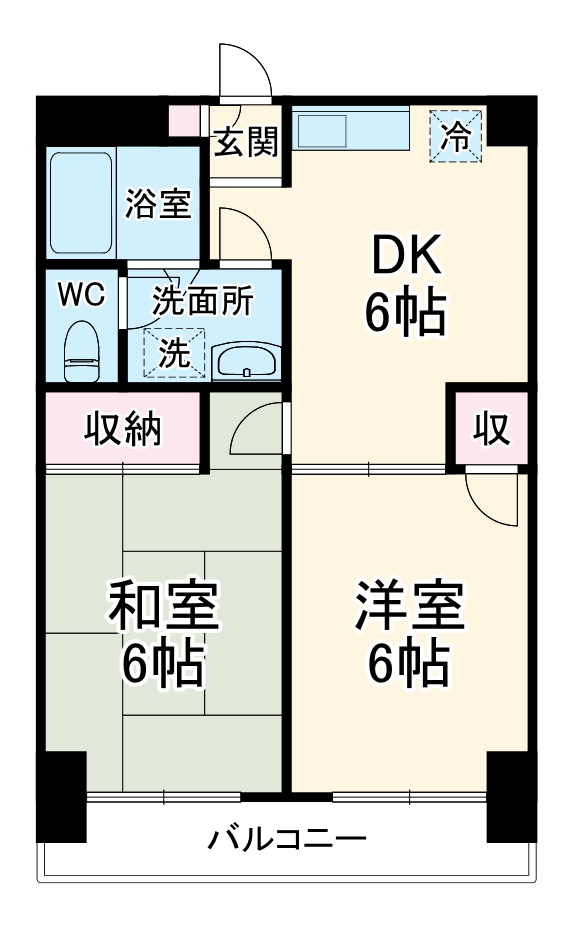 リーブル金杉の間取り