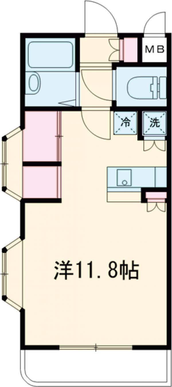 グラースビ若林の間取り