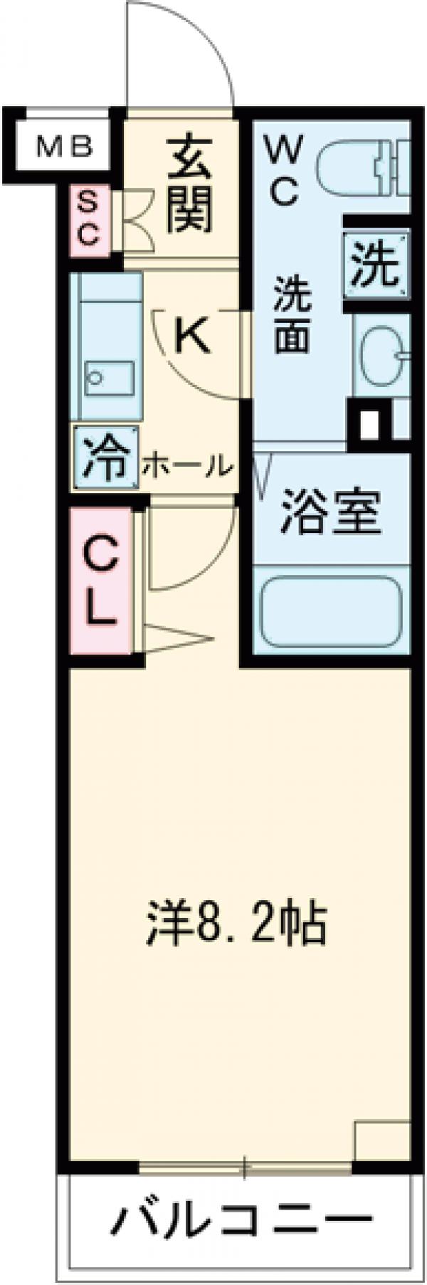 プレール・ドゥーク経堂の間取り