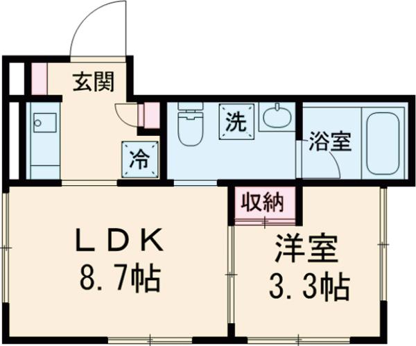 アヴァンタージュ中野NORTHの間取り