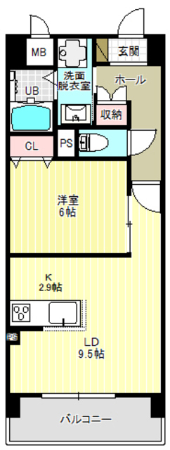 クレリア南一番の間取り