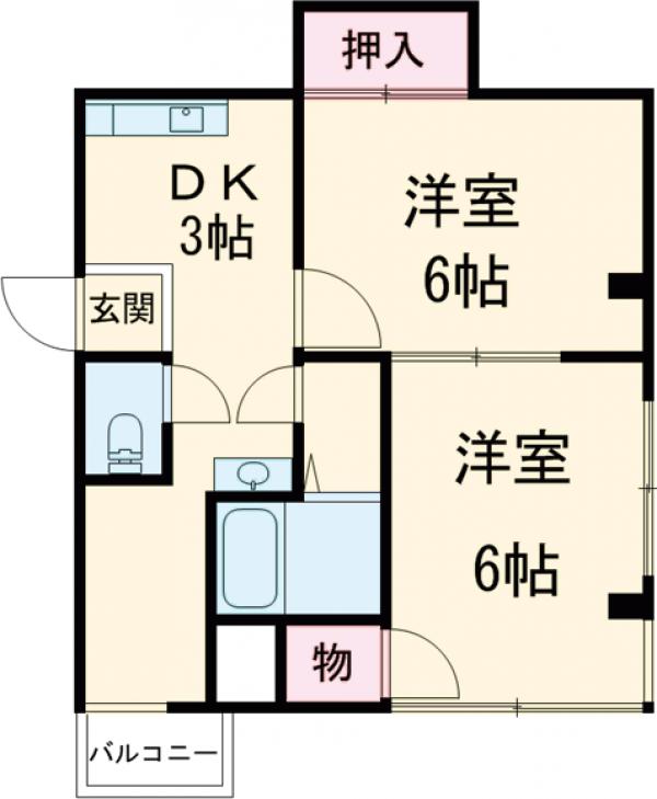 幸世マンションの間取り