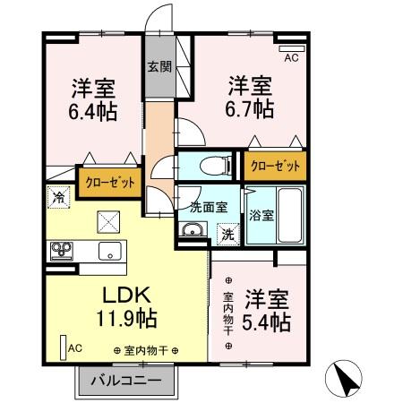 エルシャトーの間取り