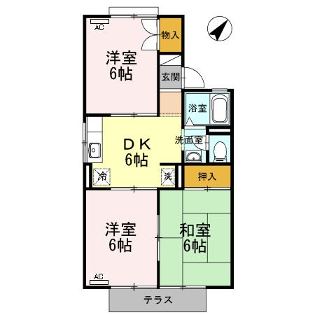 アートハイツの間取り