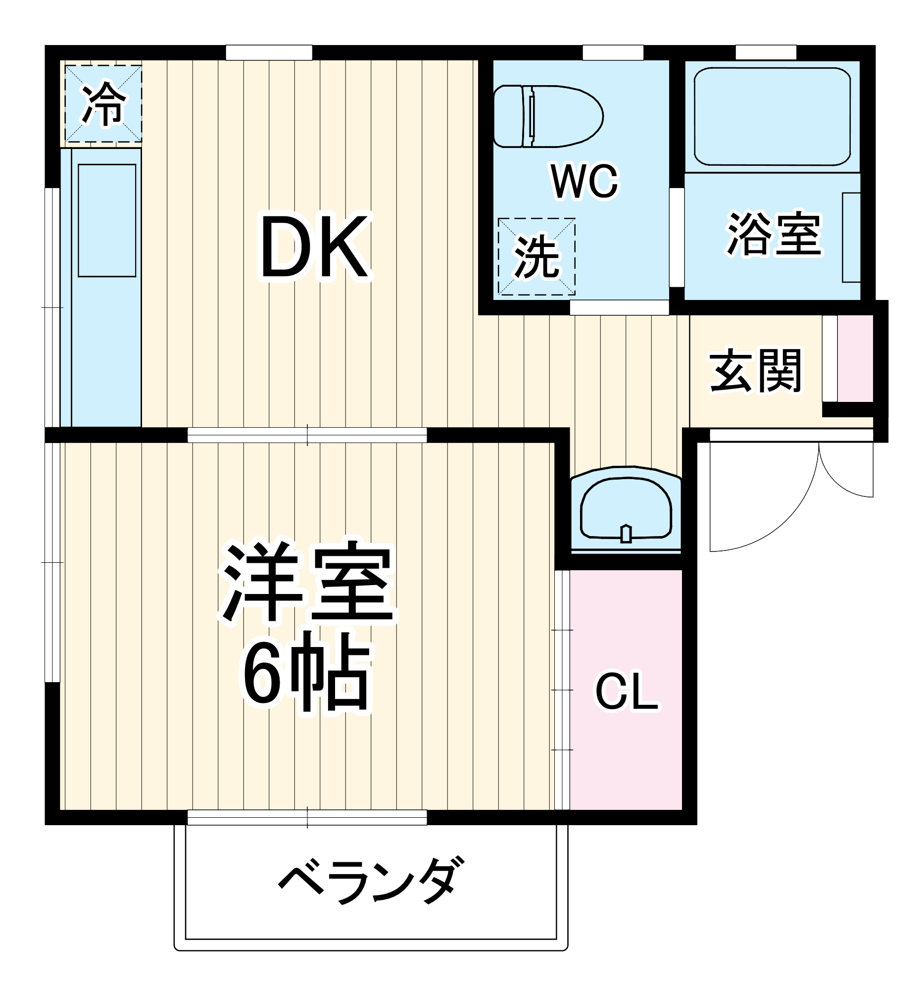 フロイデ上原の間取り