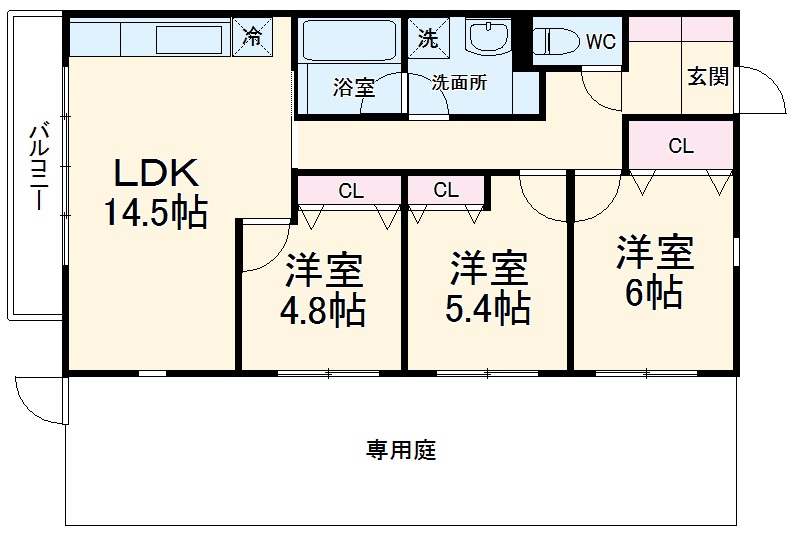 ラブレアコートの間取り