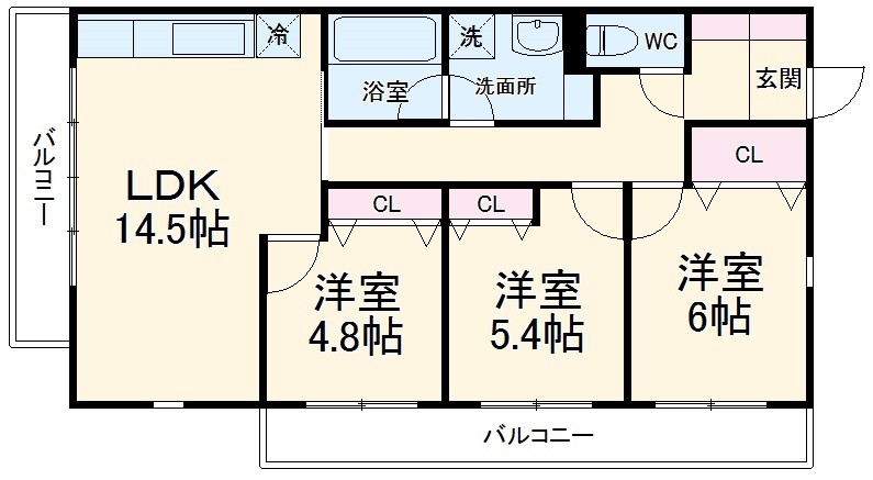 ラブレアコートの間取り