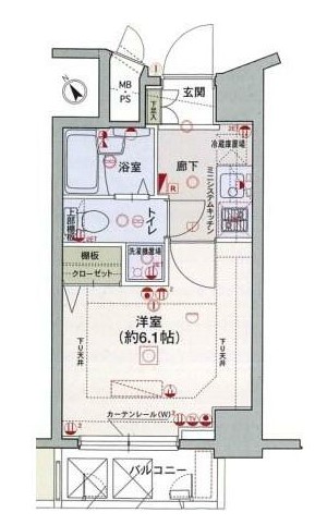 エクセリア旗の台の間取り