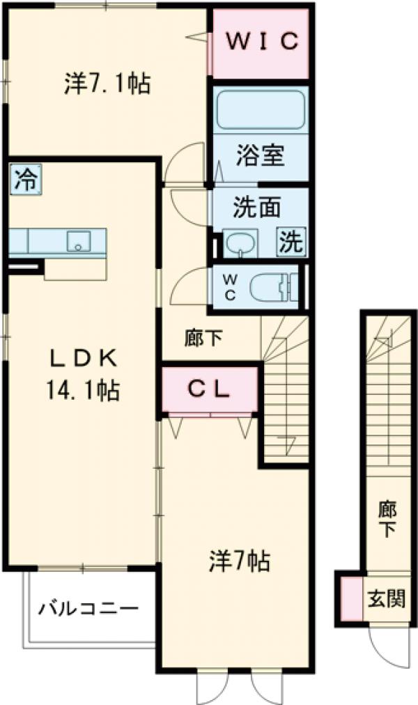 グランドゥール(和光)の間取り