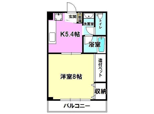 コーポユトリロの間取り