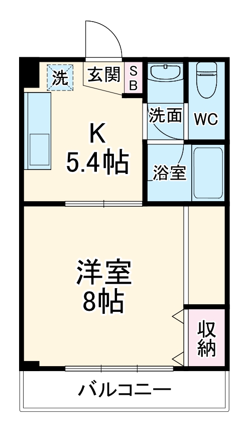 コーポユトリロの間取り